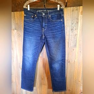 Men's American Eagle Dark Wash Straight Leg Jeans 31 X 30